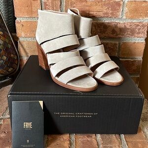 LIKE NEW Frye Tash Cut Out Booties in Milkshake